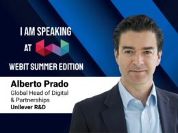 Speaking at Webit: Alberto Prado Global Head of Digital & Partnerships at Unilever R&D