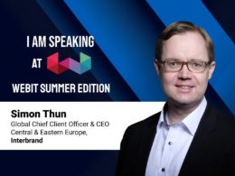 Speaking at Webit: Simon Thun, Global Chief Client Officer & CEO Central & Eastern Europe at Interbrand