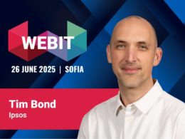 We proudly welcome Tim Bond, Ipsos, to Webit 2025 in Sofia!
