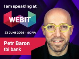 We are delighted to welcome Petr Baron, CEO of tbi bank, as a speaker at Webit 2026 Sofia.