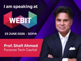 We are delighted to welcome Professor Shafi Ahmed, Senior Partner at Purpose Tech Capital, as a speaker at Webit 2026 Sofia.