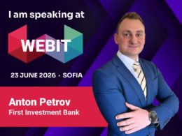 We are delighted to welcome Anton Petrov, CCO and Board Member at First Investment Bank, as a speaker at Webit 2026 Sofia.